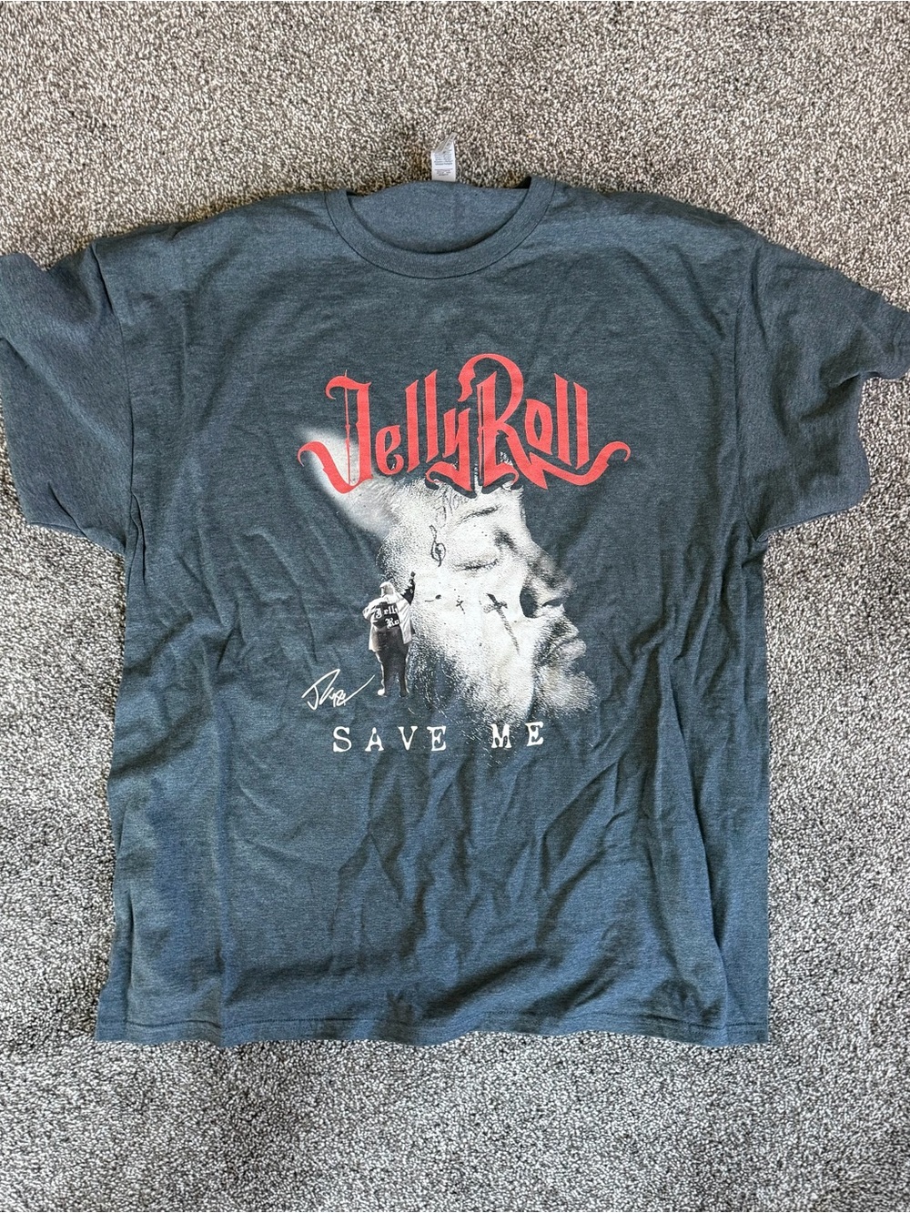 "Save Me" Graphic Tee - Dark Gray